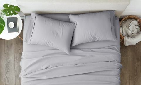 Kaycie Gray Light Grey Twin 4 Pcs Bed Sheet Set | Kaycie Gray In Lebanon