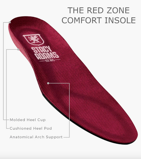 Stacy Adams Men's Cognac Leather Macarthur Wingtip Oxford Casual Shoes | Stacy Adams In Lebanon