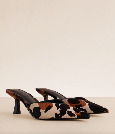 Steve Madden Women's Multicolor Cow Print Moda Heeled Sandals | Steve Madden In Lebanon