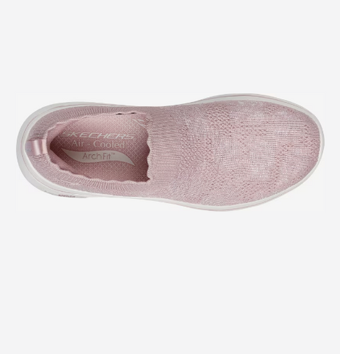 Skechers Women's Mauve Rosa Linda Go Walk Arch Fit Sneakers | Skechers In Lebanon