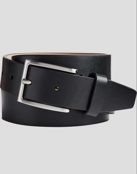 Perry Ellis Portfolio Men's Black Leather Casual Belt | Perry Ellis Portfolio In Lebanon