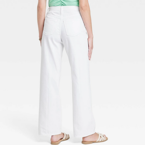Universal Thread Women's White Relaxed High-Rise Wide Flare Jeans | Universal Thread In Lebanon