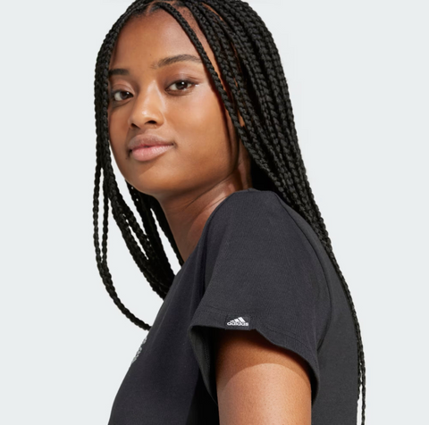 Adidas Women's Black Short Sleeve Holiday T-Shirt | Adidas In Lebanon