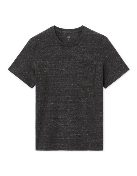 Celio Men's Dark Gray Straight Round Neck T-Shirt 100% Cotton T-shirt | Celio In Lebanon