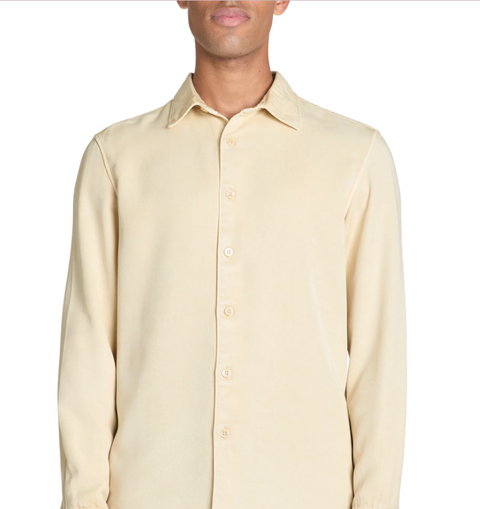 Celio Men's Beige Jaten Long-Sleeve Shirt | Celio In Lebanon