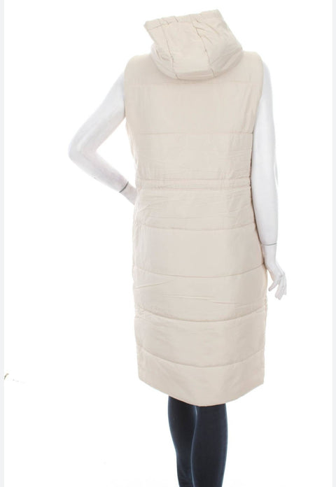 Bubble Room Women's Beige Puffer Vest |Bubble Room in Lebanon