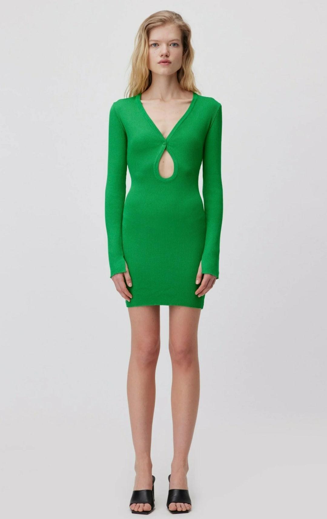 LeGer Women's Green Long-Sleeve Dress | LeGer in Lebanon