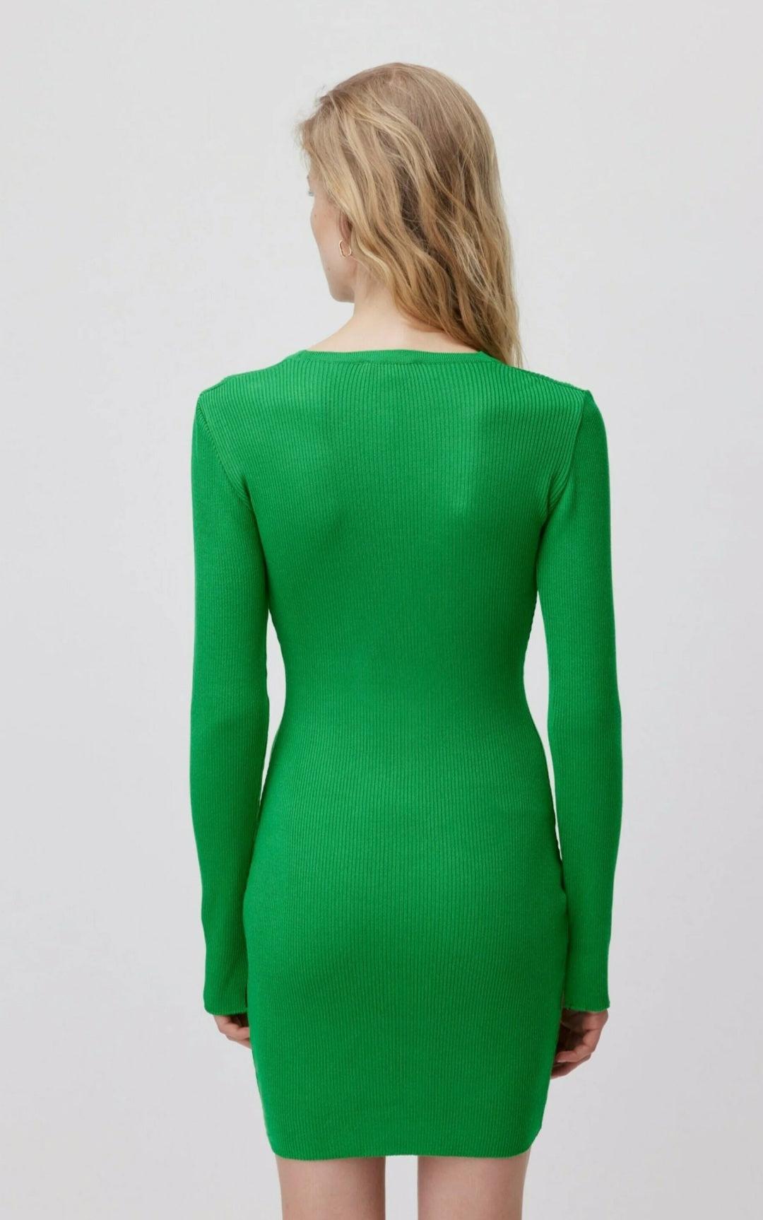 LeGer Women's Green Long-Sleeve Dress | LeGer in Lebanon