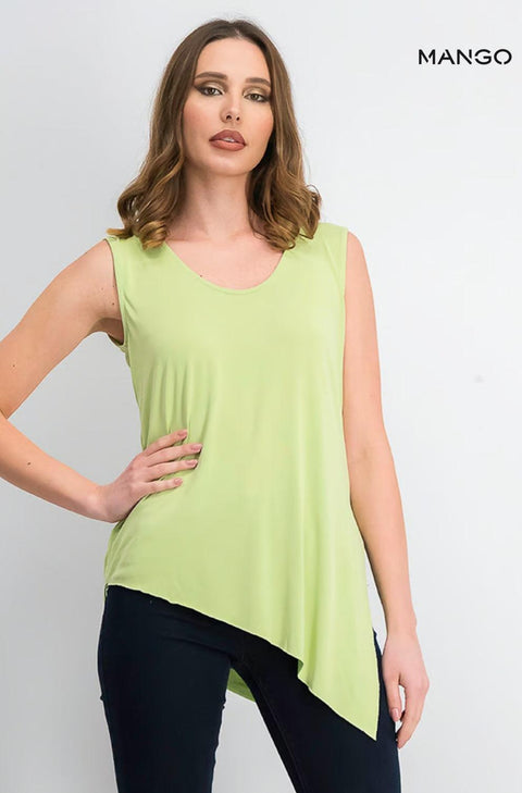 Mango Women's Green Sleeveless Top| Mango in Lebanon