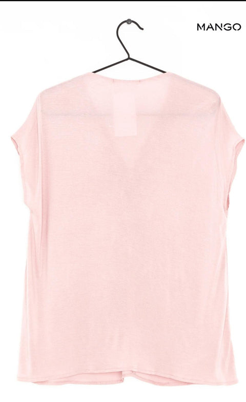 Mango Women's Pink Sleeveless Top| Mango in Lebanon