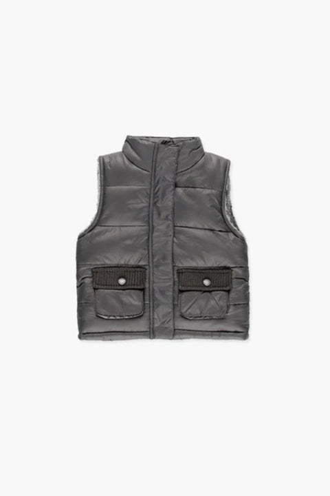 Boboli Girl's Grey Puffer Vest| Boboli in Lebanon