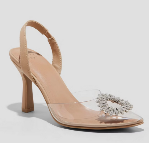 A New Day Women's Clear Misty Slingback Heels |A New Day In Lebanon