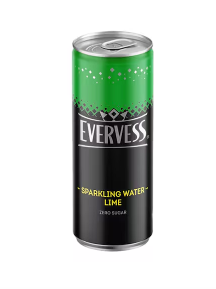 Evervess Sparkling Water Lime Can 250ml | EvervessIn Lebanon