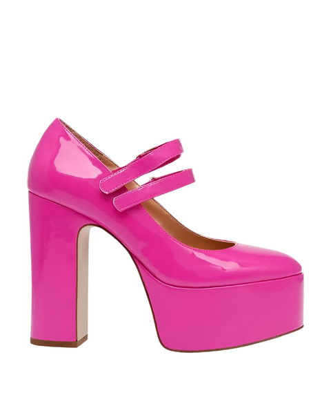 Steve Madden Women's Magenta Patent Synthetic Kulture Heels | Steve Madden In Lebanon