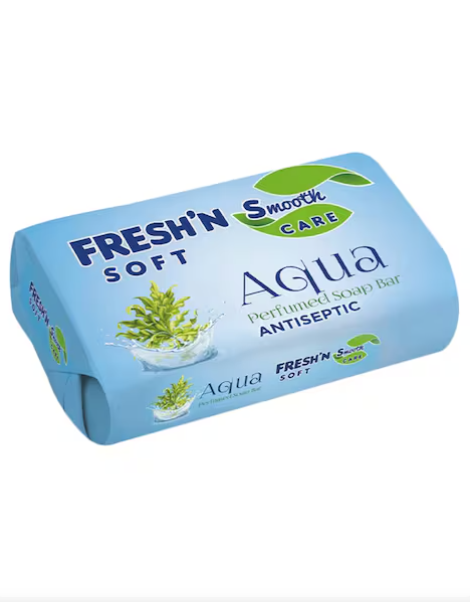 Fresh'n Soft Care Smooth Aqua Antiseptic perfumed Soap Bar 125GR | Fresh'n In Lebanon