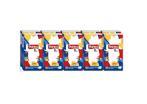Sanita Gipsy 10 Soft Pocket Tissues Unscented 3Ply (x10)  | Sanita In Lebanon