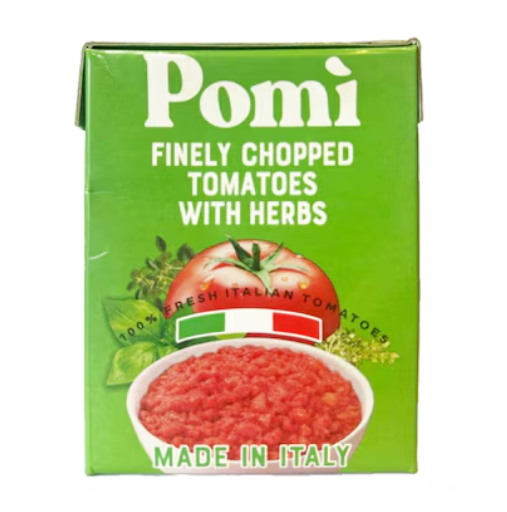Pomi Finely Chopped Tomatoes With Herbs 390GR | PomiIn Lebanon