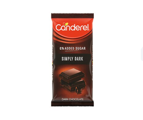 Canderel Milk Chocolate With Simply Dark Chocolate Bar 100GR | Canderel In Lebanon