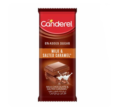 Canderel Milk Chocolate With Salted Caramel Chocolate Bar 100GR | Canderel In Lebanon
