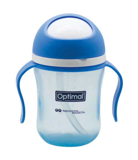 Optimal Swivel Head Drinking Bottle With Handle+12Monthes 220ml (OPB-1053) | Optimal In Lebanon