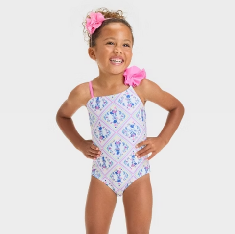 Disney  Baby Girl's Pink Minnie Mouse One Piece Swimsuit | Disney in Lebanon