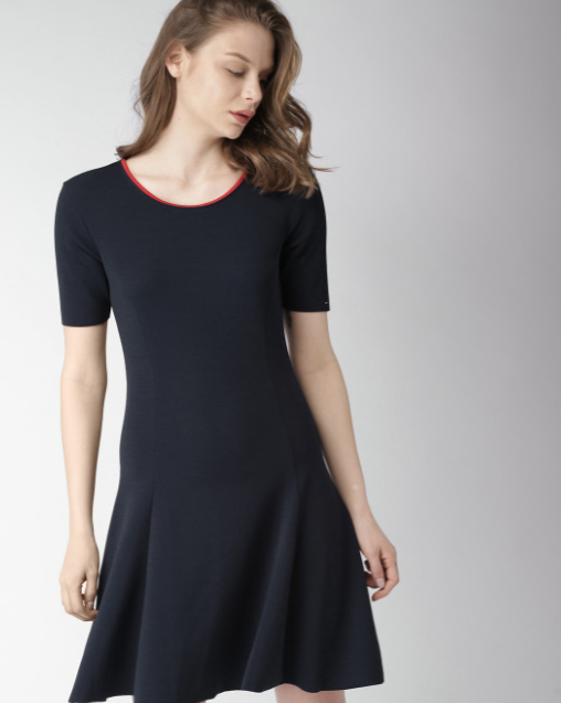 Tommy Hilfiger Women's Navy Short Sleeve  Dress | Tommy Hilfiger in Lebanon