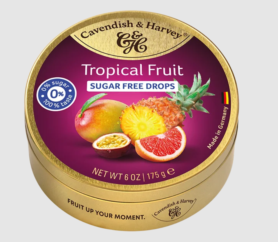 Cavendish & Harvey Drops Tropical Fruit Sugar Free 175g |Cavendish & Harvey In Lebanon