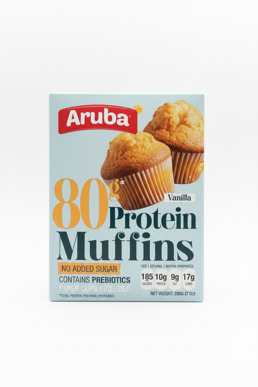 Aruba Muffins Protein 80g Vanilla