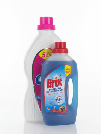 Oxi Lavender Gel Detergent Pine 2.5kg + Brix Disinfecting Cleaner 730ml Special Offer