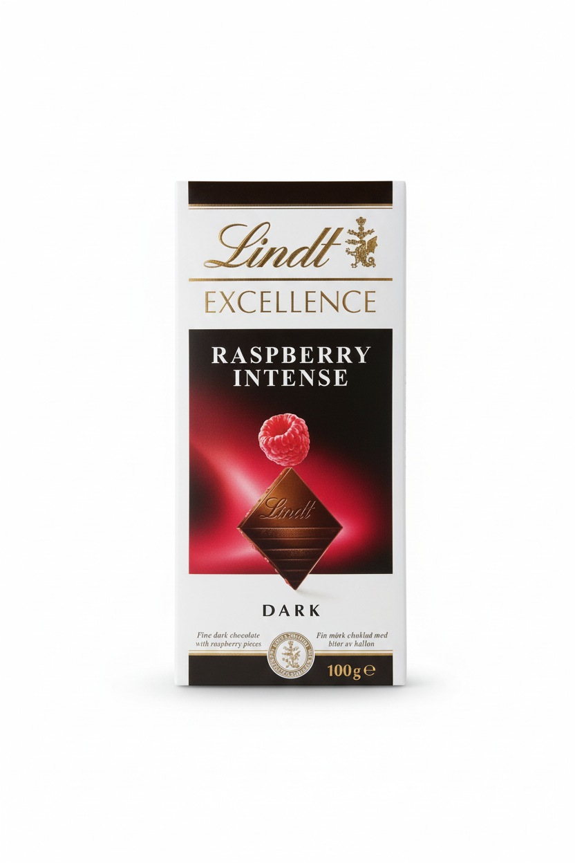 Lindt Excellence Raspberry Intense Dark Chocolate Bar 100g