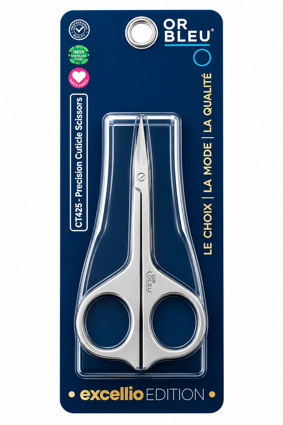 Or Bleu Precision Cuticle Scissors Ct425