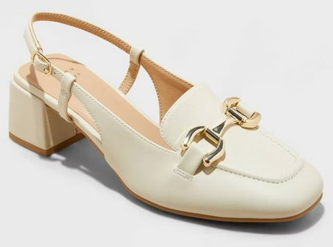 A New Day Women's Off White Justina Slingback Heels | A New Day In Lebanon