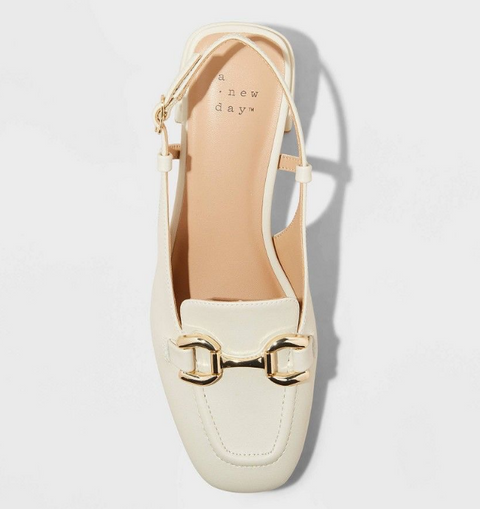 A New Day Women's Off White Justina Slingback Heels | A New Day In Lebanon