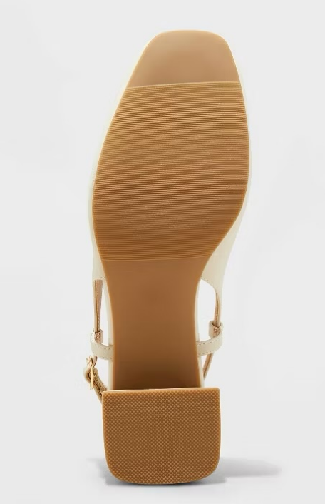 A New Day Women's Off White Justina Slingback Heels | A New Day In Lebanon
