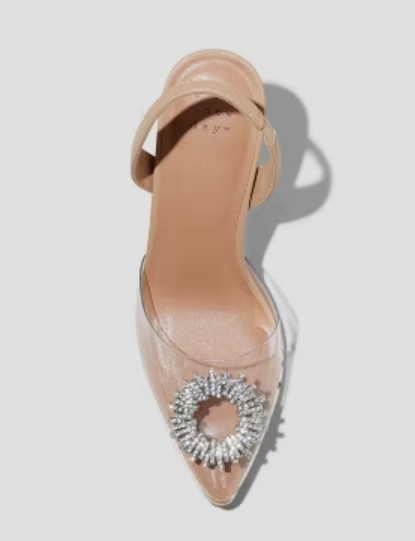 A New Day Women's Clear Misty Slingback Heels |A New Day In Lebanon