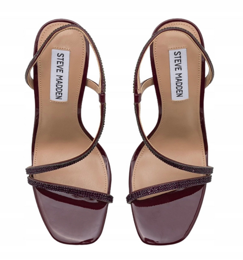 Steve Madden Women's Dark Red Rhinestone Novelize-R Sandal's |Steve Madden In Lebanon