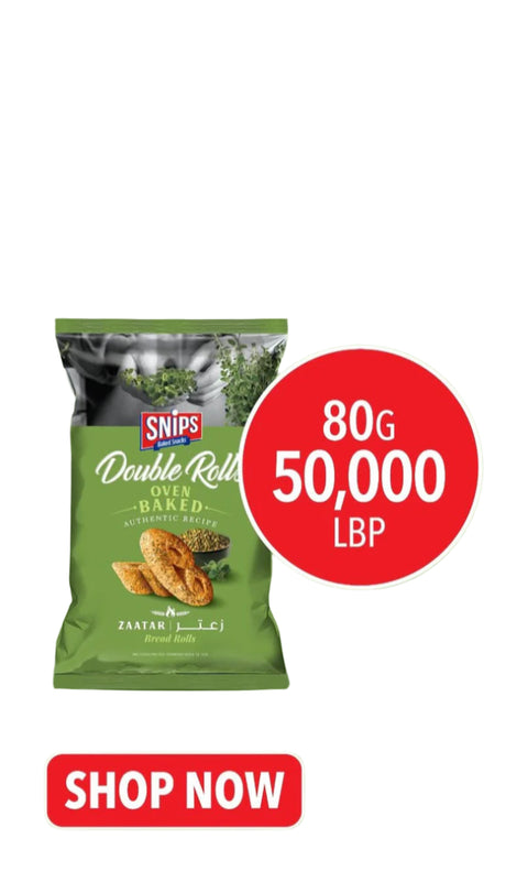 Snips Double Rolls Zaatar 80g | Snips In Lebanon
