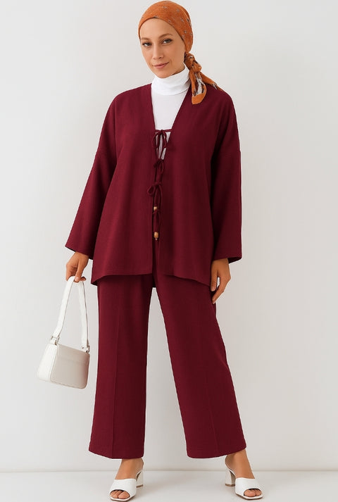 Big Dart Women's Burgundy Set | Big Dart In Lebanon
