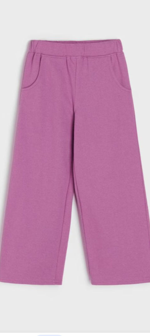 Purple pants on a white background