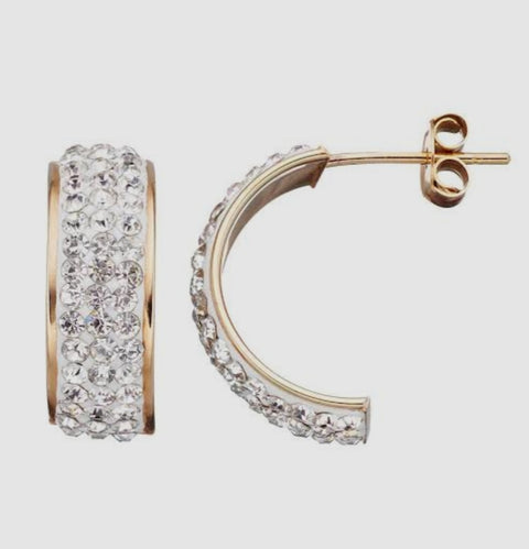 And Now This Women's Silver Hoop Tower Earrings | And Now This In Lebanon