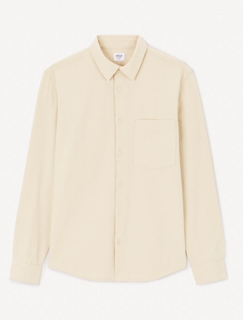 Celio Men's Beige Regular Fit Shirt | Celio in Lebanon