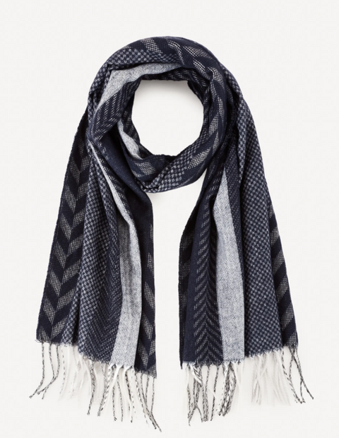 Celio Men's Navy/White Scarf | Celio In Lebanon