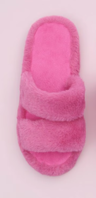 Sinsay Women's Fuchsia Flat Fur Slippers | Sinsay In Lebanon