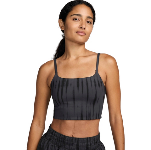 Nike Women's Dark Gray One Convertible Light-Support Sports Crop Top | Nike In Lebanon