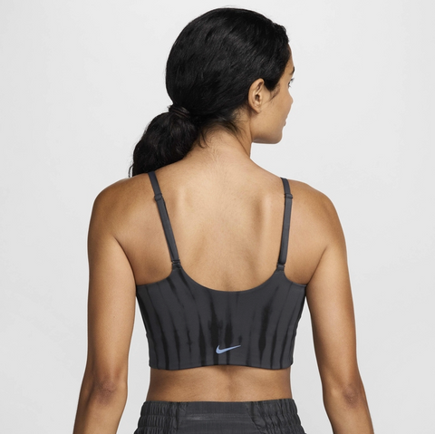 Nike Women's Dark Gray One Convertible Light-Support Sports Crop Top | Nike In Lebanon