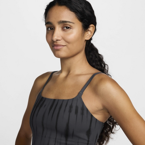 Nike Women's Dark Gray One Convertible Light-Support Sports Crop Top | Nike In Lebanon