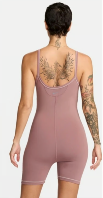 Nike Women's Light Brown One Dri-Fit Short Romper | Nike In Lebanon