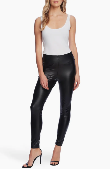Vince Camuto Women's Black Leather Skinny Pants | Vince Camuto In Lebanon