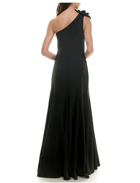 Taylor Women's Black Embellished Asymmetric One Shoulder Dress | Taylor In Lebanon