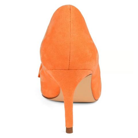 Journee Collection Women's Orange Marek Heels | Journee Collection In Lebanon